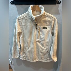 NTW L.L. Bean W's Mountain Classic Windproof Fleece Jacket Coat Natural/Bone Zip